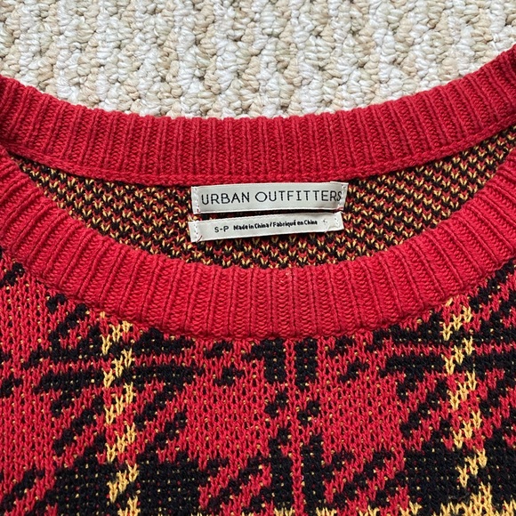 URBAN OUTFITTERS | Women’s Sweater Small Plaid Crew Neck - Picture 6 of 12